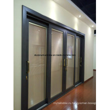 Двухслойные наружные стеклянные раздвижные двери (SD7150)